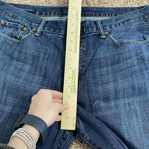 Lucky Brand Jeans Size 38x32 Mens Blue 363 Vintage Straight Pants Stretch Denim - Picture 11 of 13